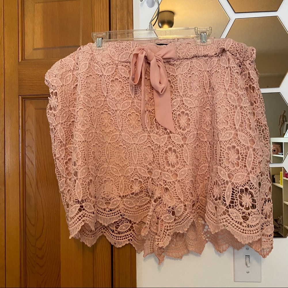 Lacey pink shorts